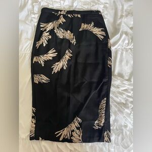 Tracy Reese Pencil Skirt Feather Print - Size 0